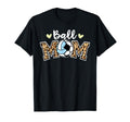 Ball Mom Leopard Funny Soccer T-Shirt - Minimalist Print for Adults - T-Shirt, Sweatshirt, Hoodie