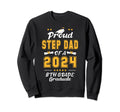 Funny Proud Step Dad Class 2024 8Th Sweatshirt - Custom Art Print Unisex - T-Shirt, Sweatshirt, Hoodie