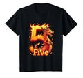 Turning 5 Years Old Birthday Dragon T-Shirt - Novelty Apparel Men Women - T-Shirt, Sweatshirt, Hoodie