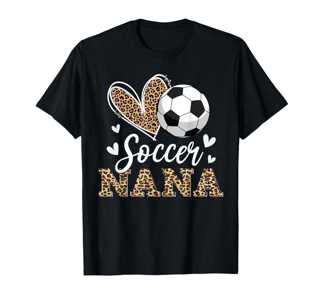 Funny Soccer Nana Leopard Nana T-Shirt - Aesthetic Graphic Men Women - T-Shirt, Sweatshirt, Hoodie