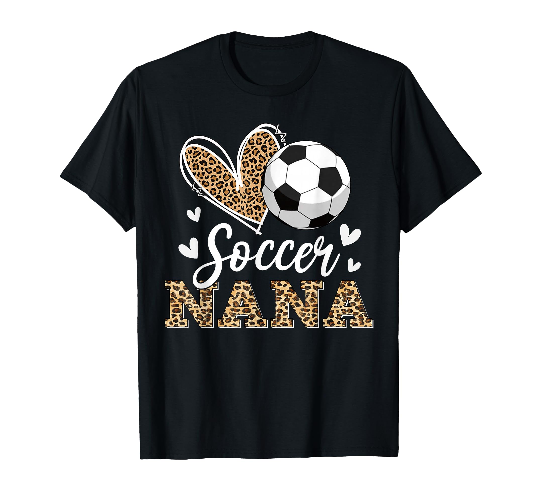 Funny Soccer Nana Leopard Nana T-Shirt - Aesthetic Graphic Men Women - T-Shirt, Sweatshirt, Hoodie