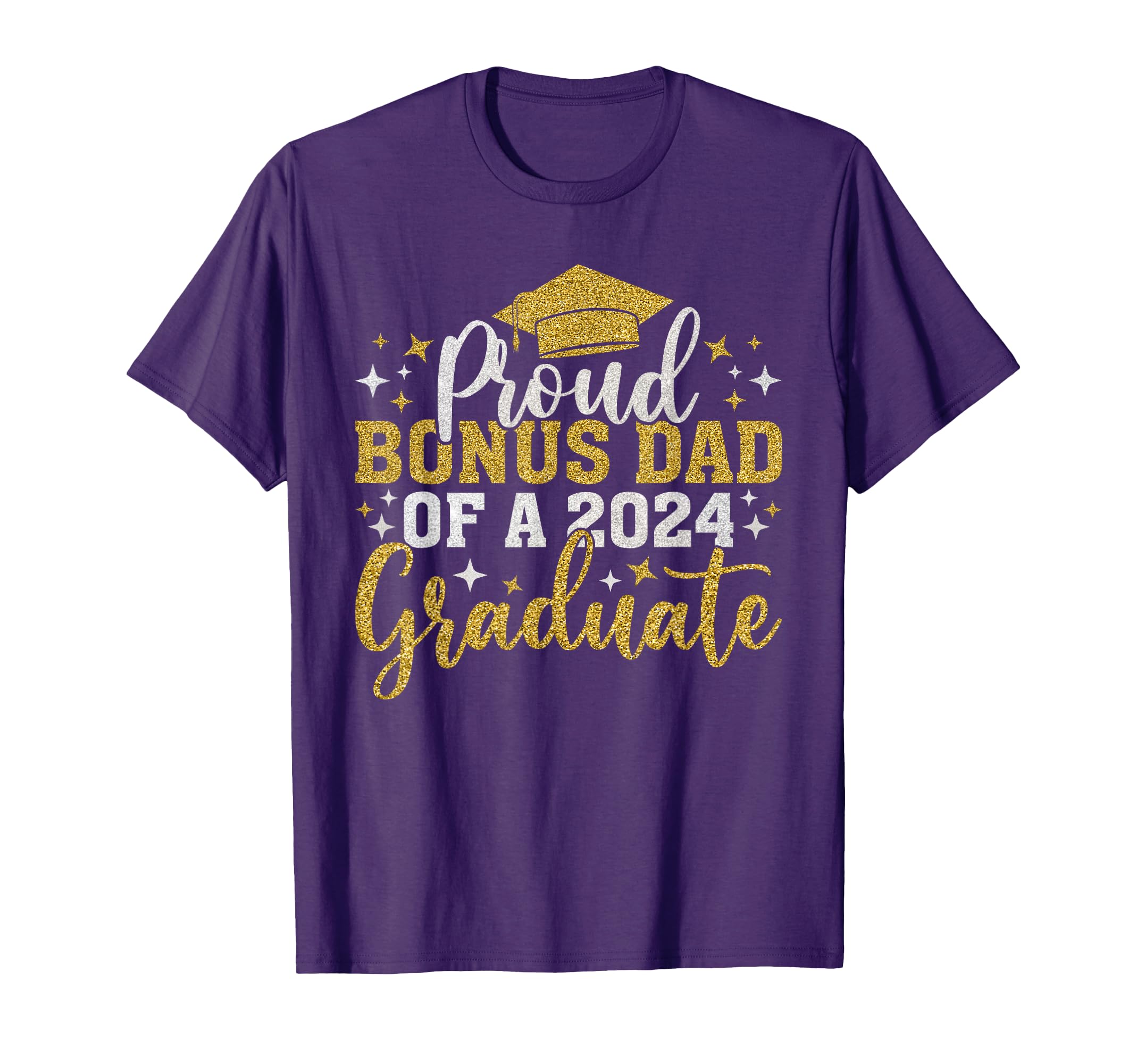 Bonus Dad Senior 2024 Proud Class T-Shirt - Fun Novelty Design for Adults - T-Shirt, Sweatshirt, Hoodie