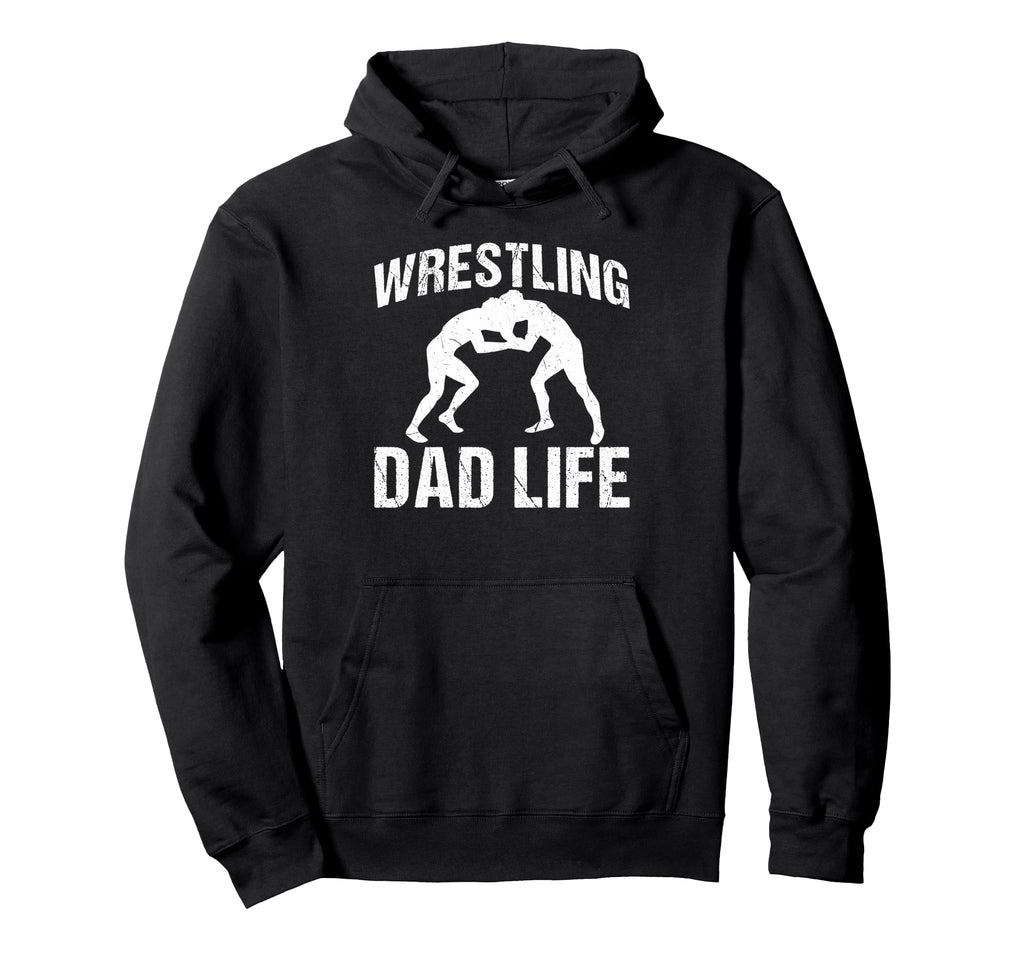 Wrestling Dad Life Game Day Sports Dad Hoodie - Custom Art Print Unisex - T-Shirt, Sweatshirt, Hoodie