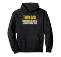 Twin Dad Surviving Coffee And Chaos Hoodie - Casual Everyday Wear Unisex - T-Shirt, Sweatshirt, Hoodie