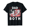 Usa Flag Dad Both Funny Basketball T-Shirt - Fun Novelty Design for Adults - T-Shirt, Sweatshirt, Hoodie