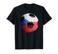 Czech Republic Flag Football Soccer T-Shirt - Unique Graphic for Adults - T-Shirt, Sweatshirt, Hoodie