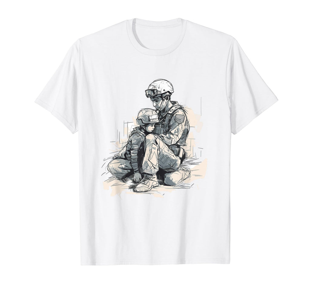 Dad Grandpa Veteran Veterans American T-Shirt - Trendy Graphic Men Women - T-Shirt, Sweatshirt, Hoodie