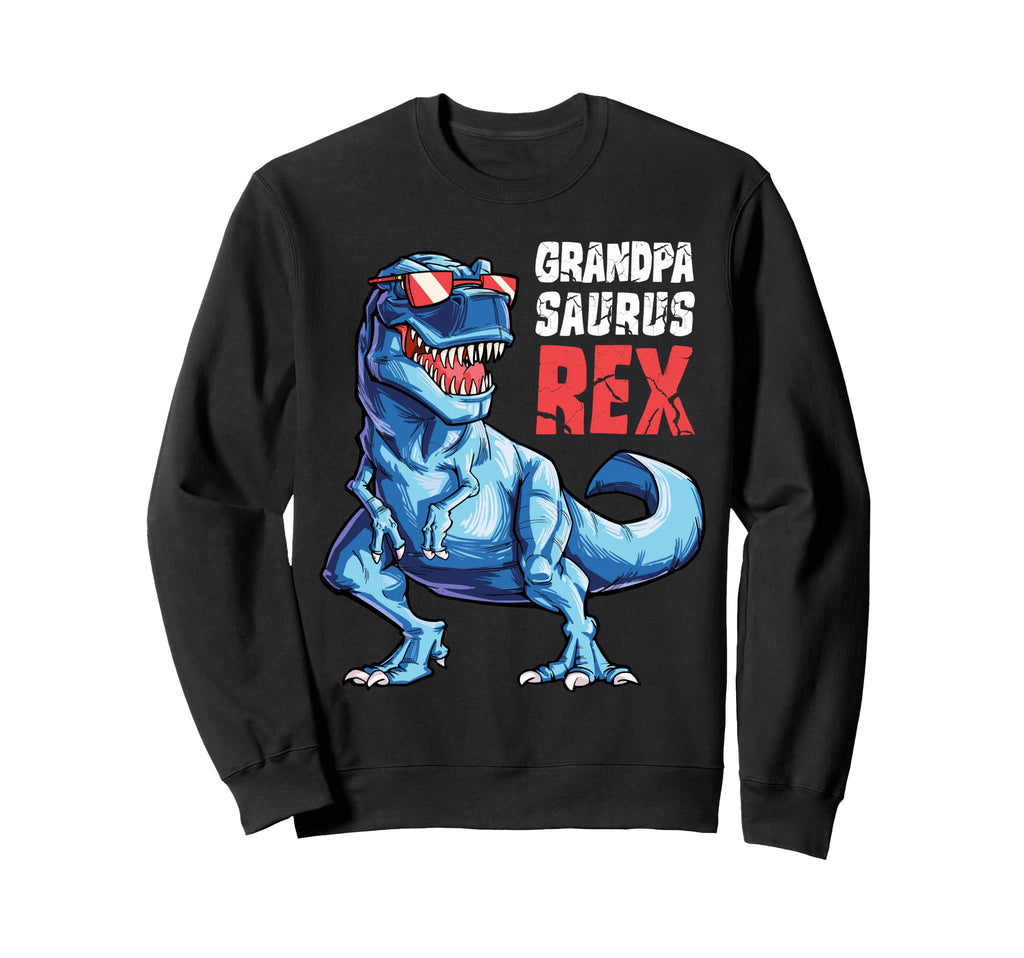 Grandpasaurus T Rex Grandpa Sweatshirt - Minimalist Print for Adults - T-Shirt, Sweatshirt, Hoodie
