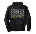 Senior Dad Class 2027 Striped Graduate Hoodie - Fun Novelty Design Unisex - T-Shirt, Sweatshirt, Hoodie