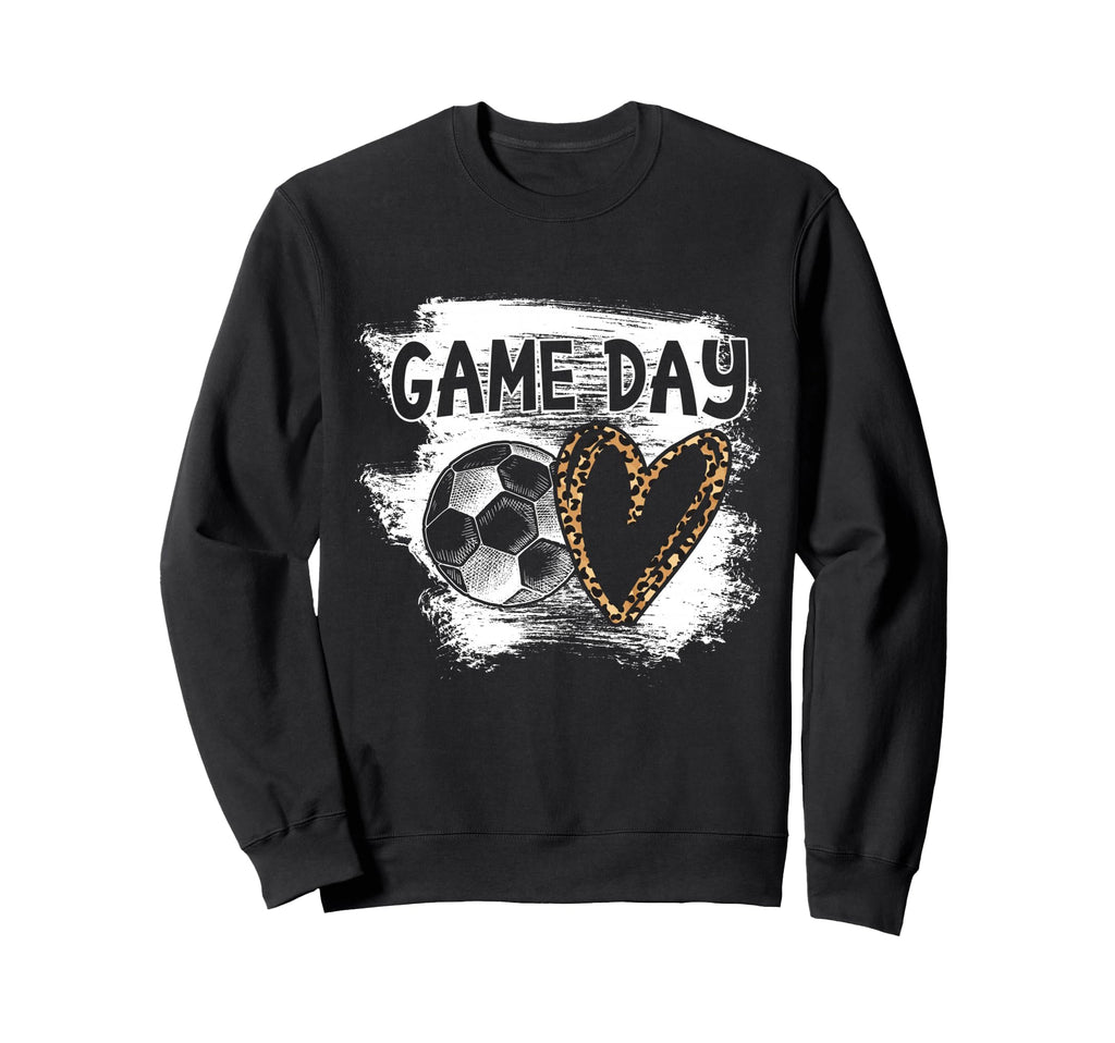 Soccer Player Game Day Leopard Sweatshirt - Fun Novelty Design for Adults - T-Shirt, Sweatshirt, Hoodie