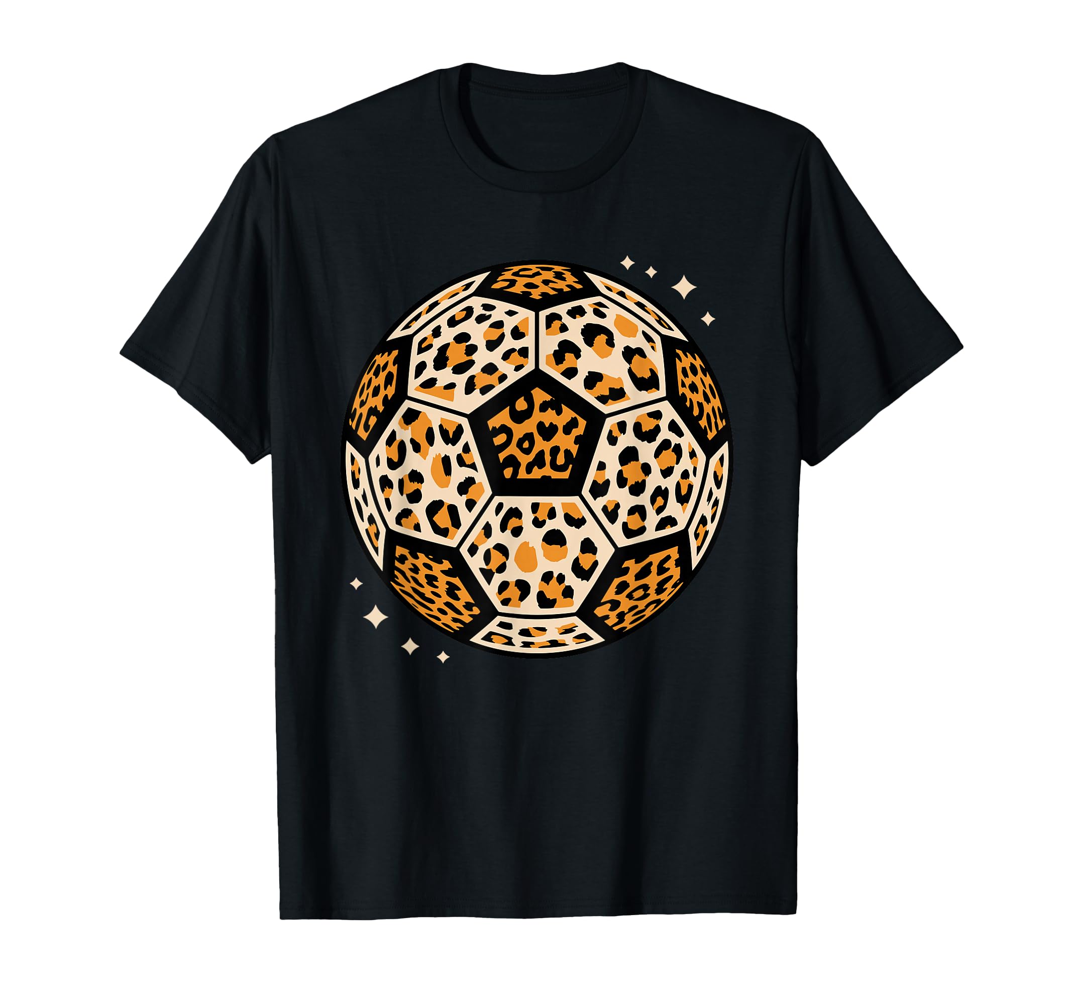 Leopard Pattern Soccer Ball Football T-Shirt - Aesthetic Graphic Unisex - T-Shirt, Sweatshirt, Hoodie