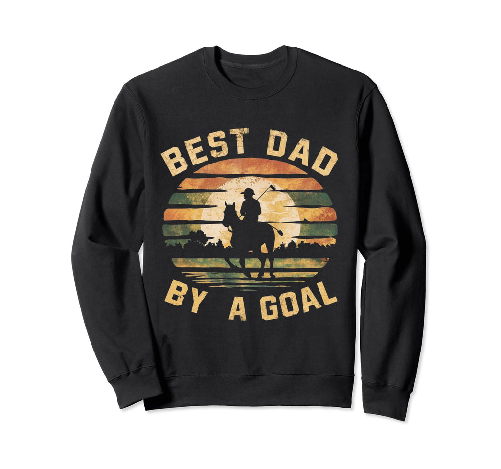 Funny Best Dad Goal Polo Sweatshirt - Custom Art Print for Adults - T-Shirt, Sweatshirt, Hoodie