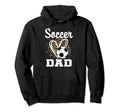 Soccer Dad Leopard Heart Matching Hoodie - Aesthetic Graphic Unisex - T-Shirt, Sweatshirt, Hoodie