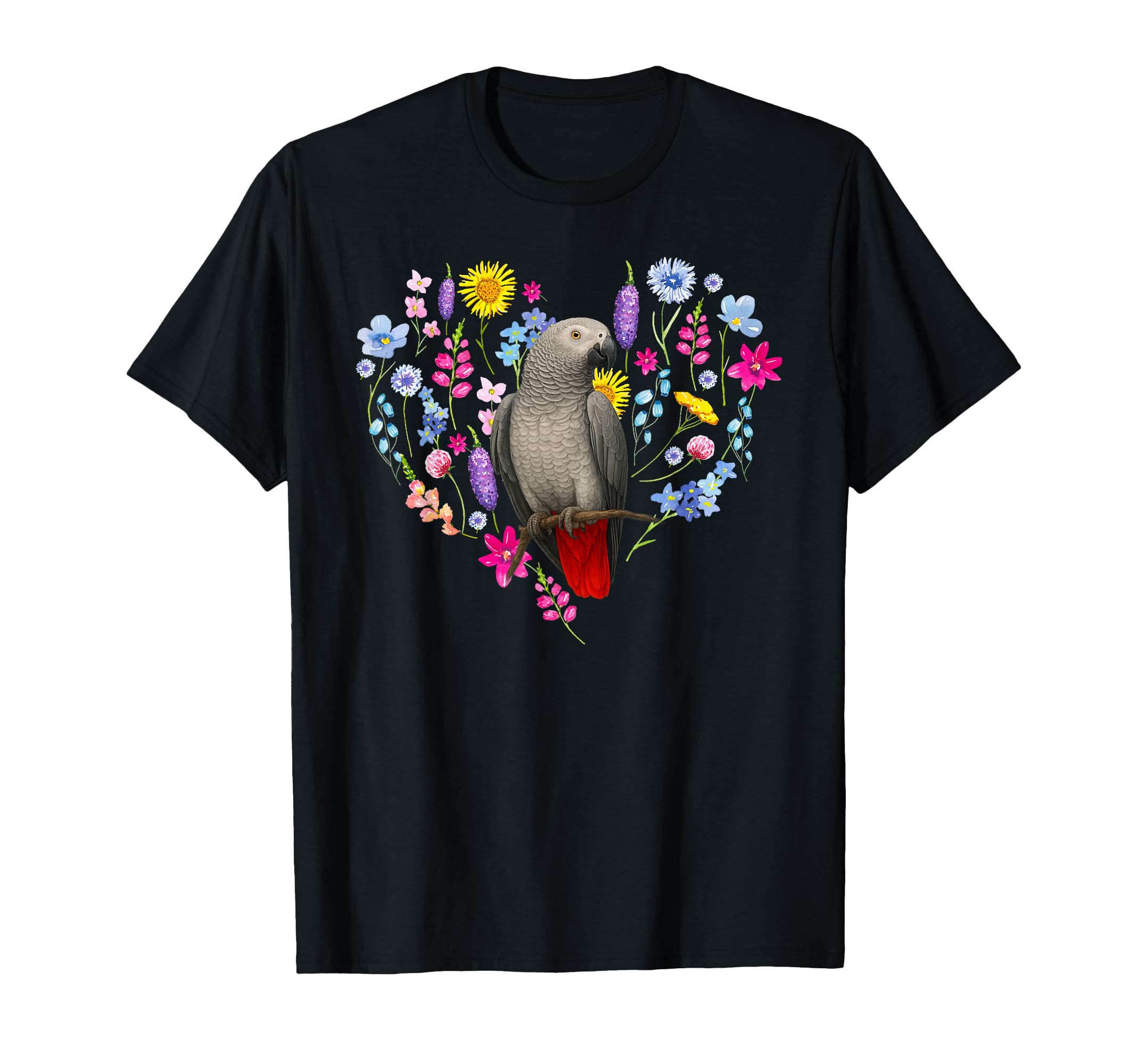 African Grey Owner Flowers African T-Shirt - Streetwear Style Men Women - T-Shirt, Sweatshirt, Hoodie