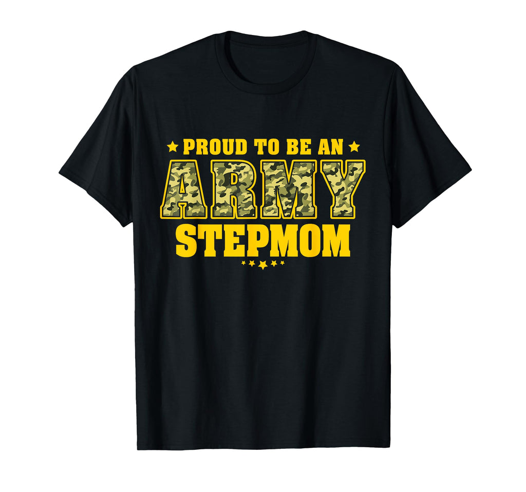 Proud To Be Army Stepmom Camo T-Shirt - Custom Art Print Men Women - T-Shirt, Sweatshirt, Hoodie