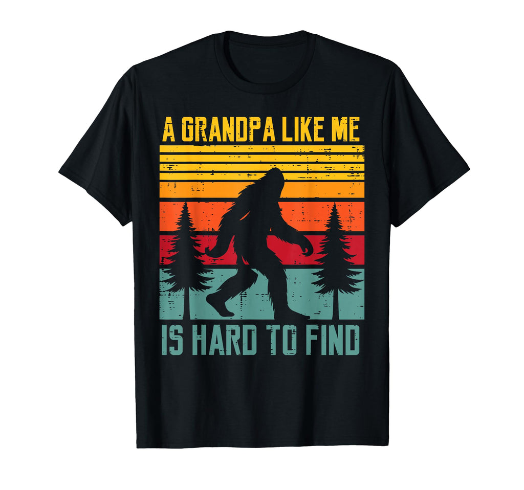Grandpa Like Me Hard Find Bigfoot T-Shirt - Minimalist Print for Adults - T-Shirt, Sweatshirt, Hoodie