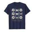 Soccer Mama Mom Soccer Mom Bow T-Shirt - Casual Everyday Wear for Adults - T-Shirt, Sweatshirt, Hoodie