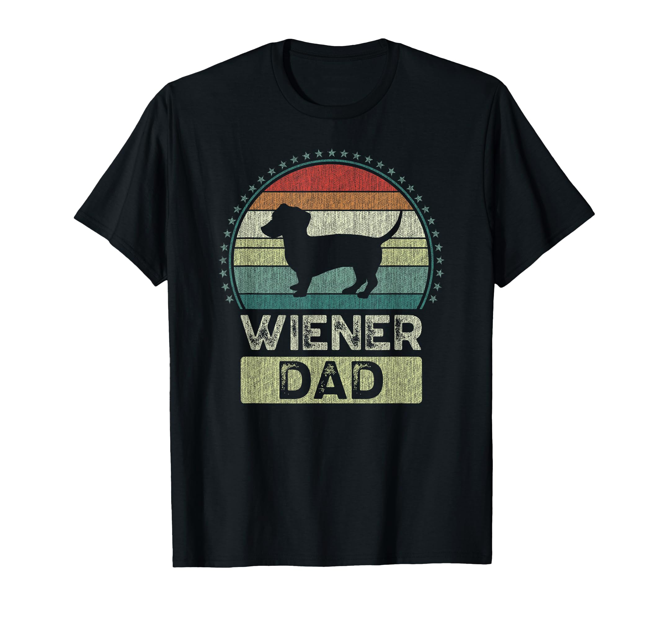 Wiener Dad Fathers Day Dachshund Daddy T-Shirt - Trendy Graphic for Adults - T-Shirt, Sweatshirt, Hoodie