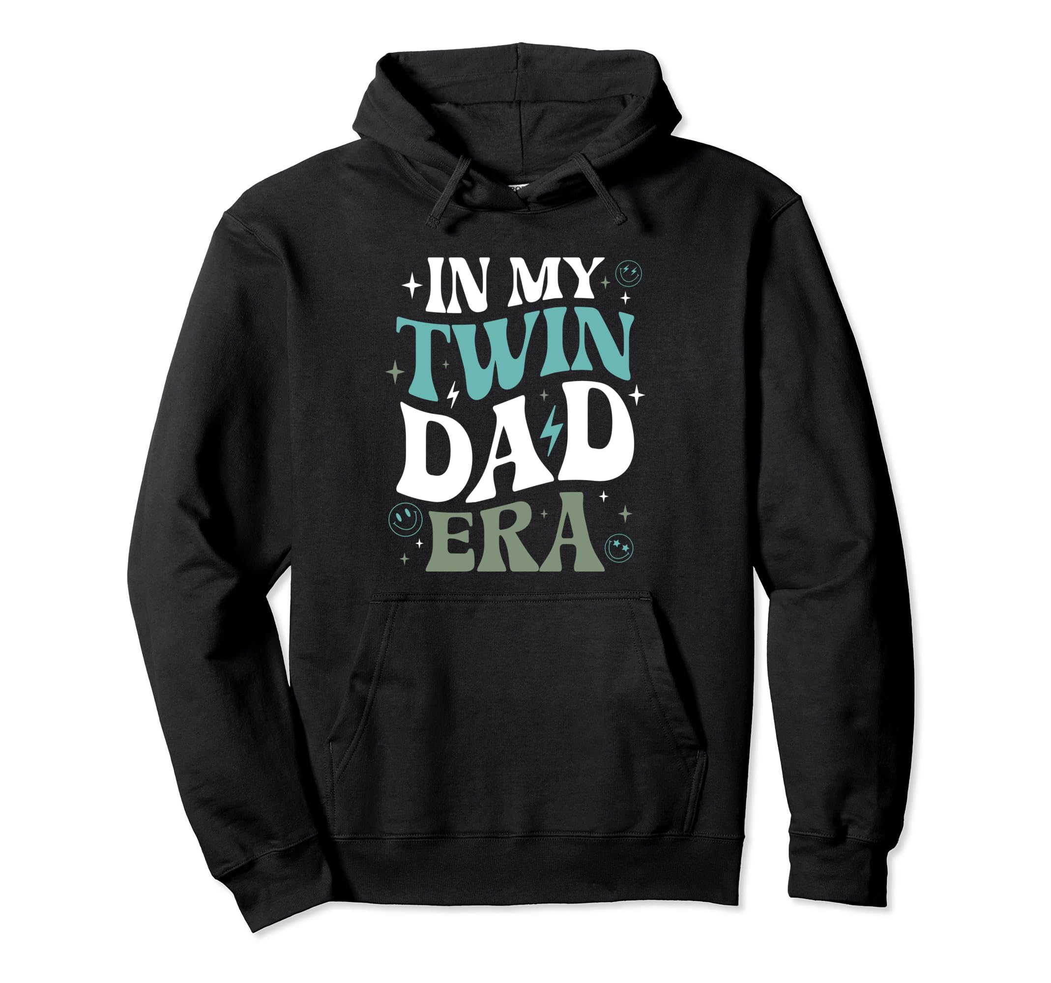Dad Twins Father Two My Twin Dad Era Hoodie - Unique Graphic Men Women - T-Shirt, Sweatshirt, Hoodie