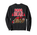 Papa Bear Matching Family Santa Hat Sweatshirt - Novelty Apparel Unisex - T-Shirt, Sweatshirt, Hoodie