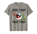 Here Fishy Fisherman Funny Fishing T-Shirt - Novelty Apparel Men Women - T-Shirt, Sweatshirt, Hoodie