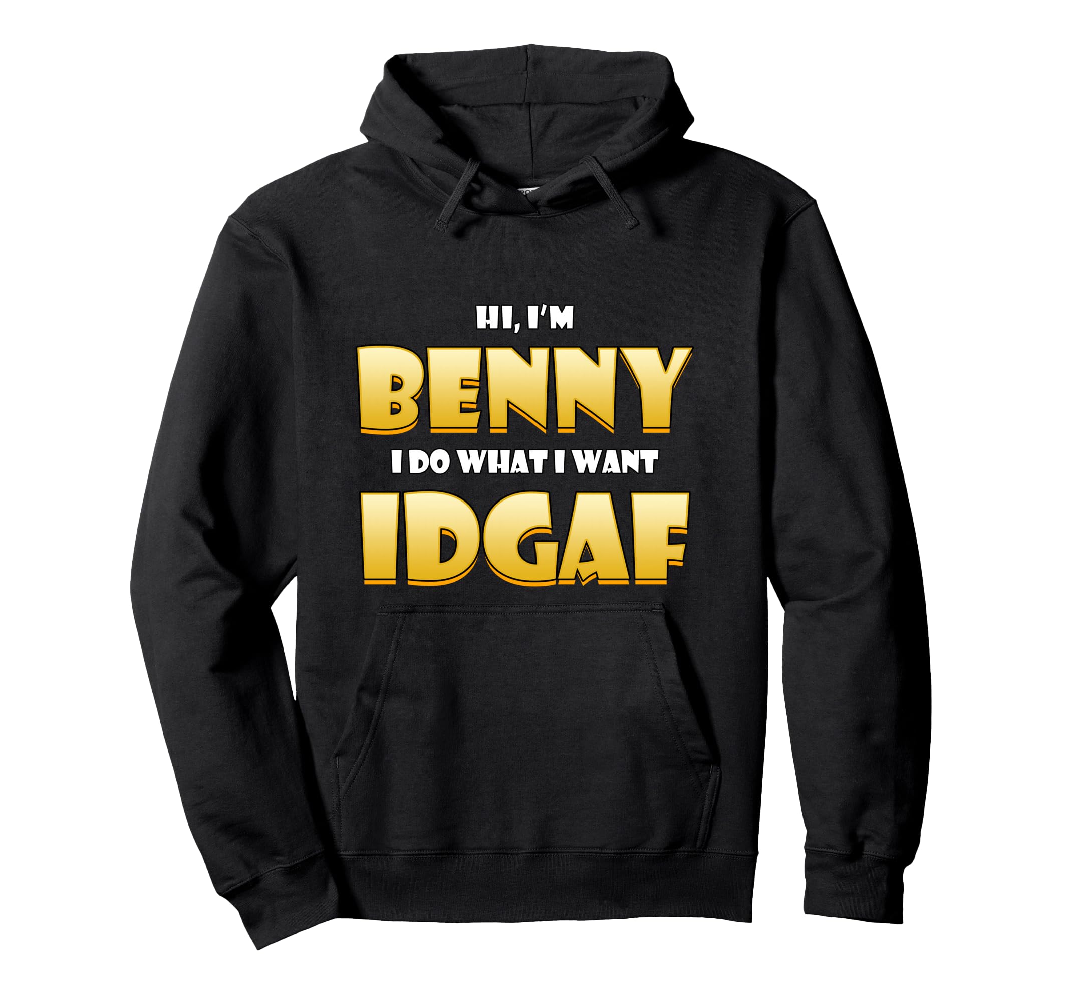 Benny Costume Idgaf Personalized Hoodie - Aesthetic Graphic for Adults - T-Shirt, Sweatshirt, Hoodie