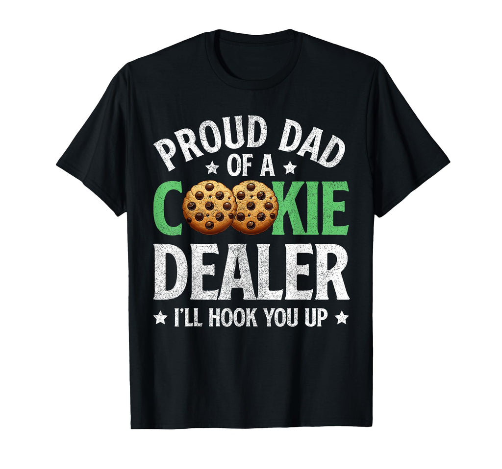 Proud Dad Cookie Dealer Troop Leader T-Shirt - Minimalist Print for Adults - T-Shirt, Sweatshirt, Hoodie
