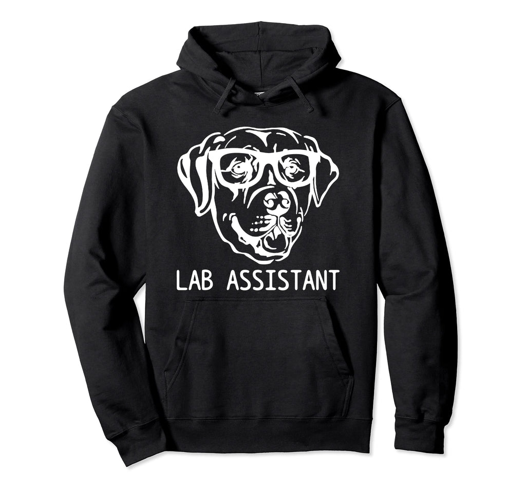Lab Assistant Funny Labrador Hoodie - Aesthetic Graphic Men Women - T-Shirt, Sweatshirt, Hoodie