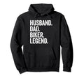 Husband Dad Biker Funny Motorcycle Dirt Hoodie - Fun Novelty Design Unisex - T-Shirt, Sweatshirt, Hoodie