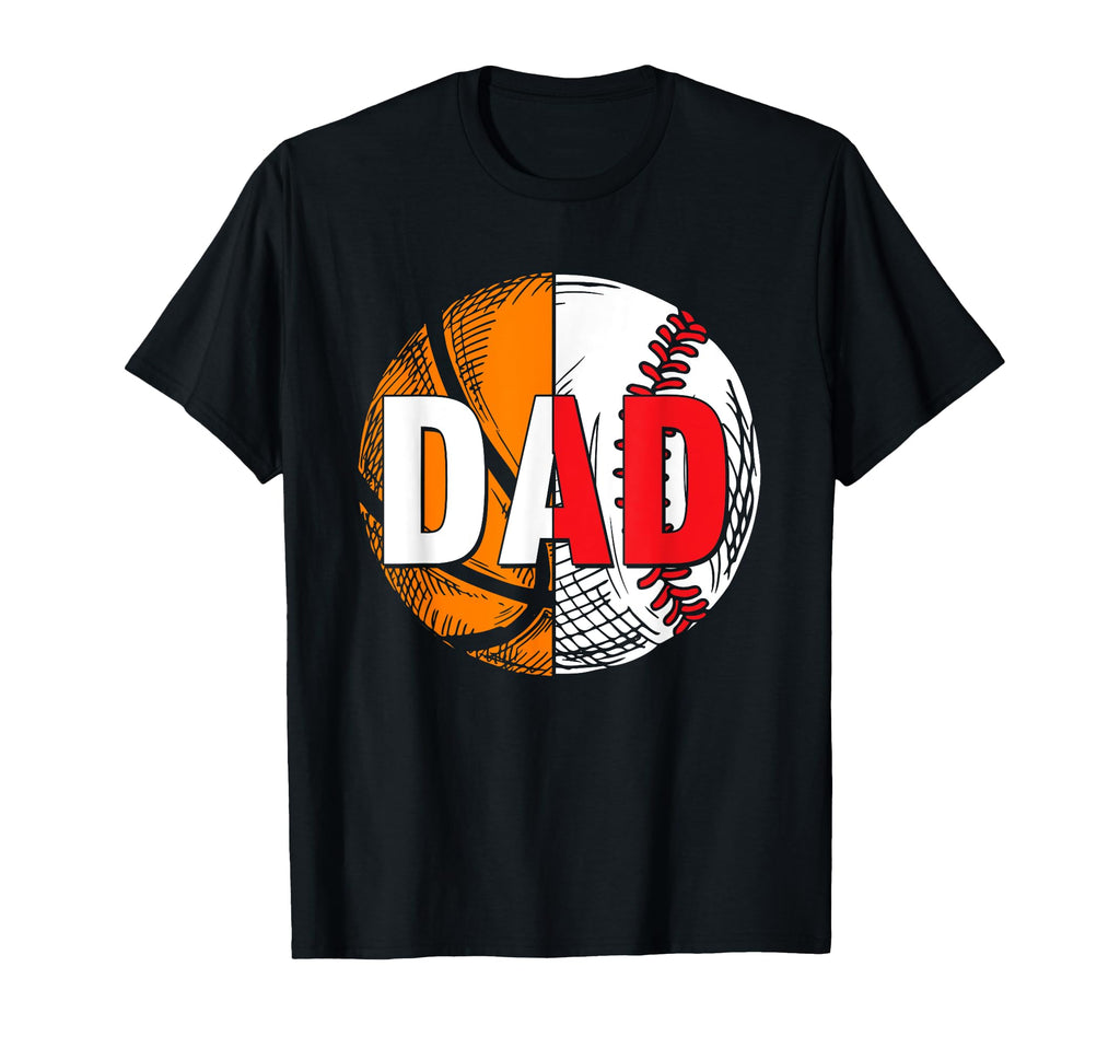 Basketball Baseball Softball Dad T-Shirt - Aesthetic Graphic for Adults - T-Shirt, Sweatshirt, Hoodie