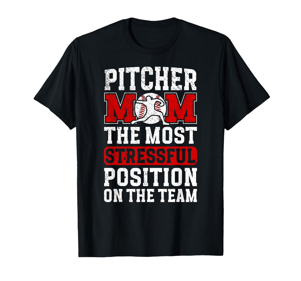 Baseball Pitcher Mom Funny Mom T-Shirt - Streetwear Style Men Women - T-Shirt, Sweatshirt, Hoodie