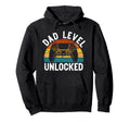 Dad Level Unlocked New Dad Gamer Hoodie - Novelty Apparel for Adults - T-Shirt, Sweatshirt, Hoodie