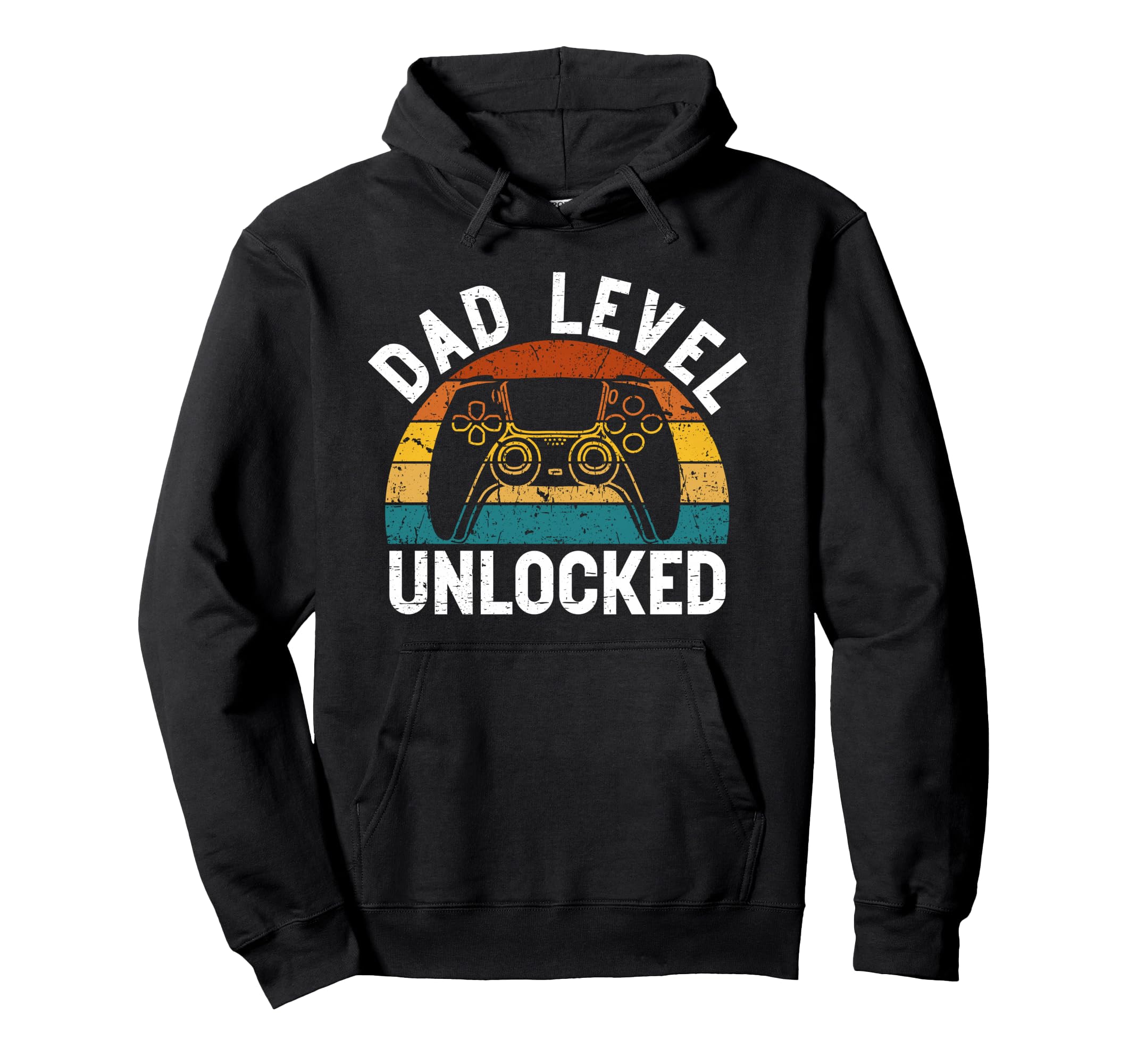 Dad Level Unlocked New Dad Gamer Hoodie - Novelty Apparel for Adults - T-Shirt, Sweatshirt, Hoodie
