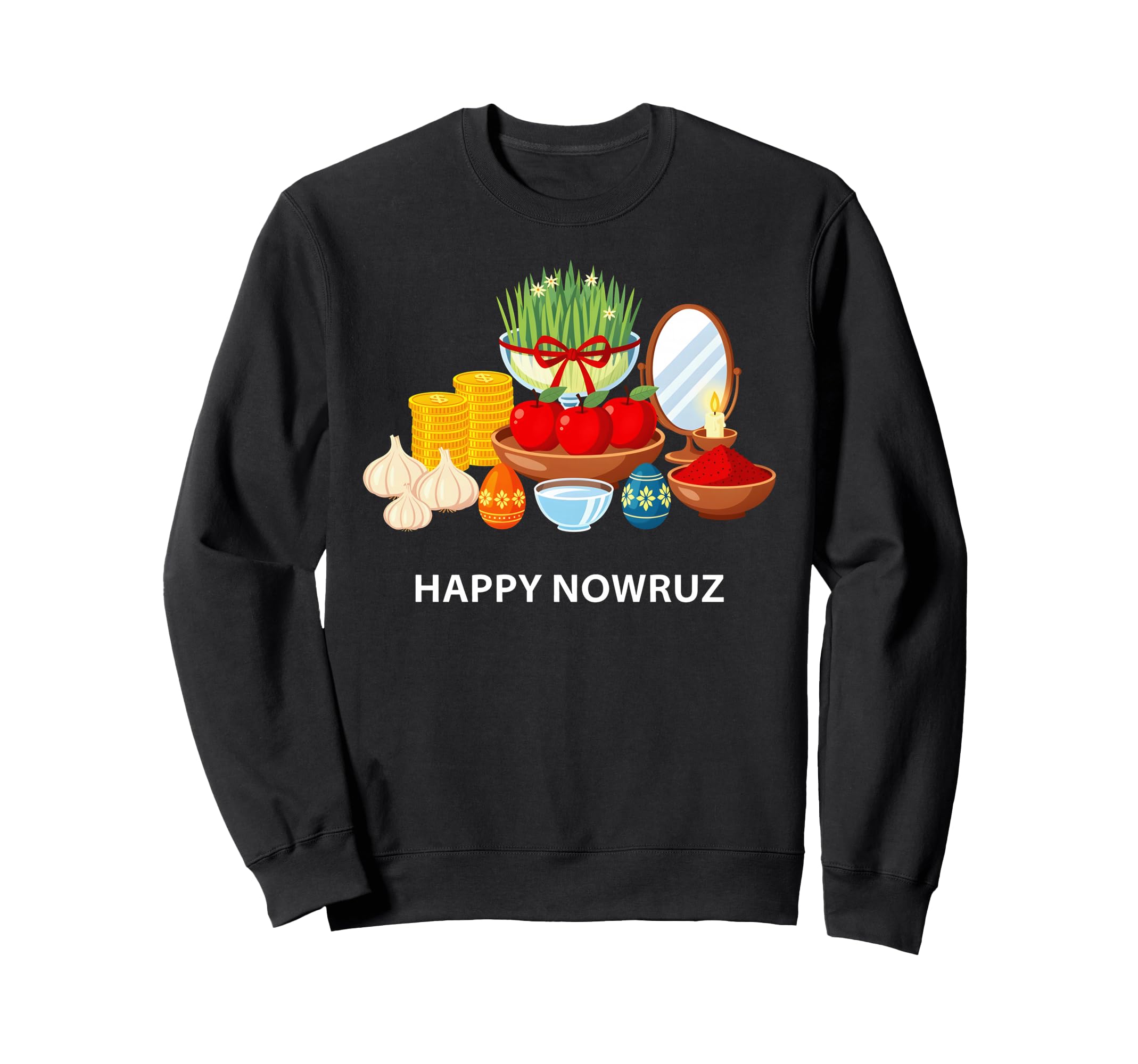 Happy Nowruz Persian New Year Norooz Sweatshirt - Unique Graphic Unisex - T-Shirt, Sweatshirt, Hoodie