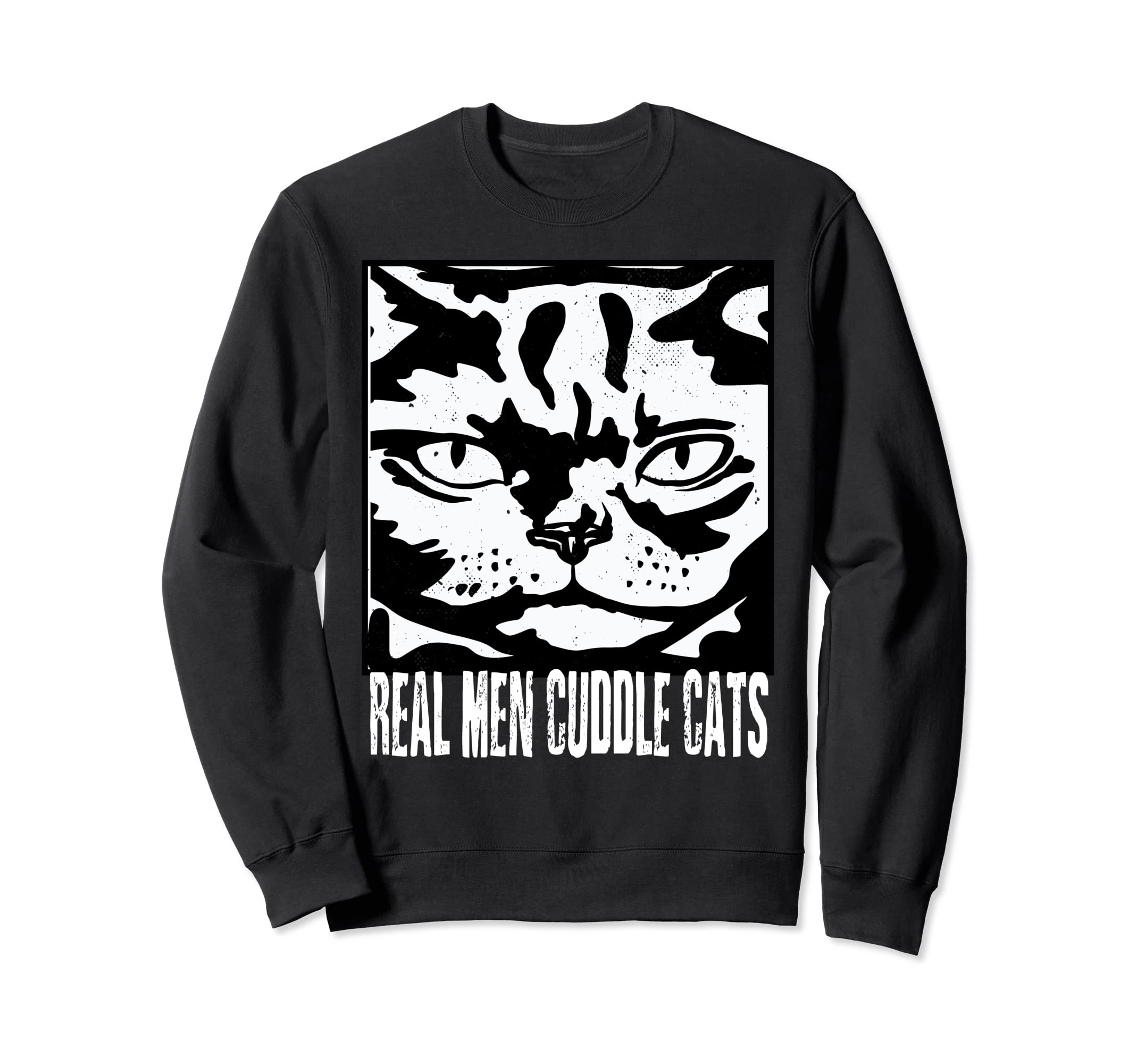Real Cuddle Cats Mens Cat Daddy Dad Sweatshirt - Graphic Print Unisex - T-Shirt, Sweatshirt, Hoodie