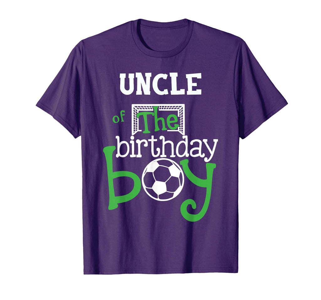 Uncle Birthday Soccer Player Matching T-Shirt - Minimalist Print Unisex - T-Shirt, Sweatshirt, Hoodie