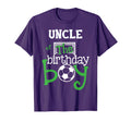 Uncle Birthday Soccer Player Matching T-Shirt - Minimalist Print Unisex - T-Shirt, Sweatshirt, Hoodie
