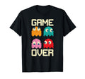 Game Over 80S Nostalgia Arcade T-Shirt - Casual Everyday Wear Men Women - T-Shirt, Sweatshirt, Hoodie