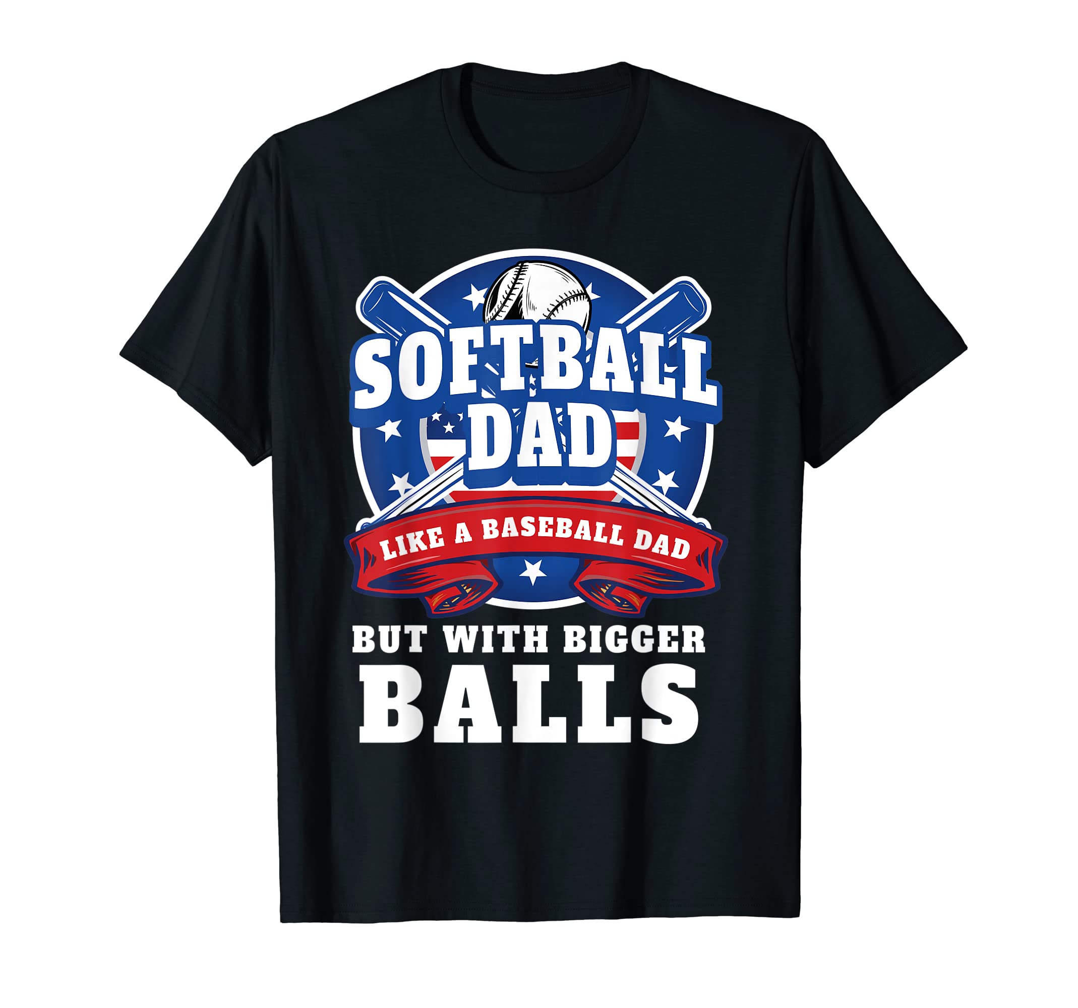 Softball Dad Like Baseball Dad Us T-Shirt - Minimalist Print Men Women - T-Shirt, Sweatshirt, Hoodie