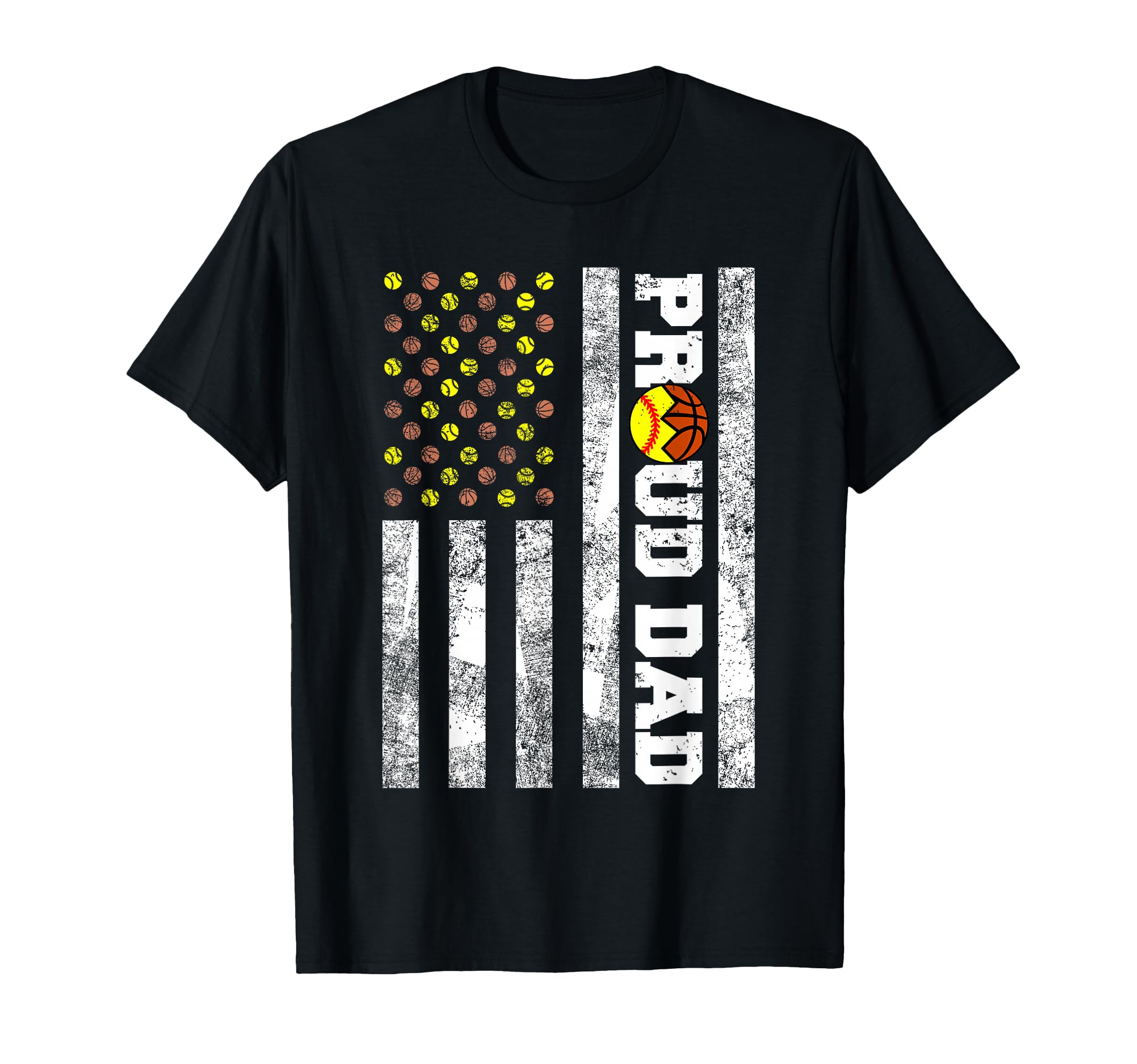 Proud Dad American Flag Funny T-Shirt - Aesthetic Graphic Men Women - T-Shirt, Sweatshirt, Hoodie