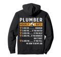 Funny Plumber Gifts Plumber Hourly Hoodie - Custom Art Print for Adults - T-Shirt, Sweatshirt, Hoodie