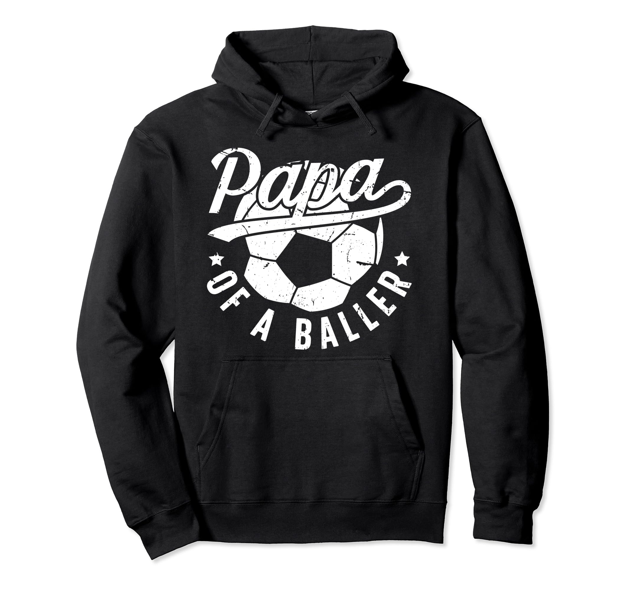 Papa Baller Soccer Papa Soccer Player Hoodie - Trendy Graphic Men Women - T-Shirt, Sweatshirt, Hoodie