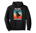 Fathers Day Father My Dad Is My Hoodie - Custom Art Print Men Women - T-Shirt, Sweatshirt, Hoodie