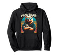 Papa Bear Funny Bears Animal Lover Dad Hoodie - Minimalist Print Men Women - T-Shirt, Sweatshirt, Hoodie