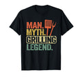 Myth Grilling Legend Smoking Meat T-Shirt - Aesthetic Graphic Men Women - T-Shirt, Sweatshirt, Hoodie