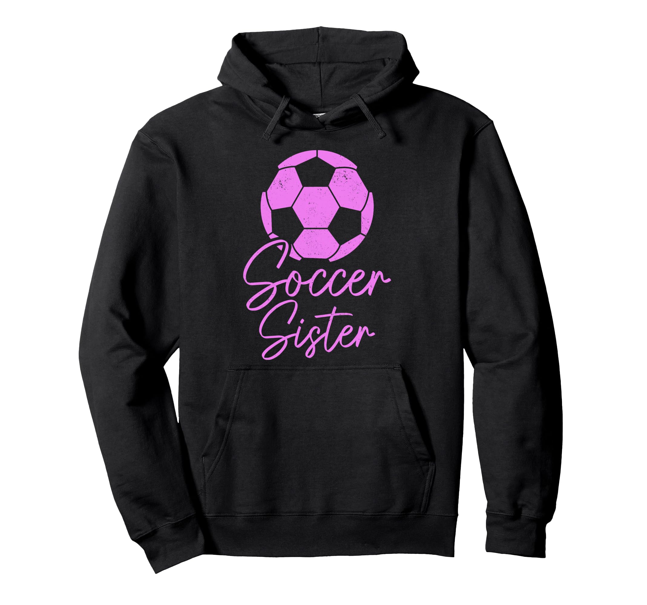 Soccer Sister Soccer Player Hoodie - Minimalist Print Men Women - T-Shirt, Sweatshirt, Hoodie
