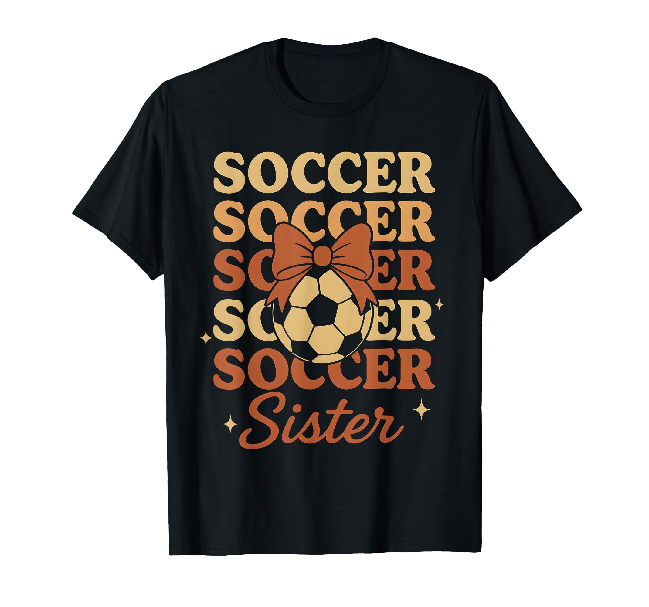 Soccer Coquette Bow Soccer Sister T-Shirt - Minimalist Print for Adults - T-Shirt, Sweatshirt, Hoodie