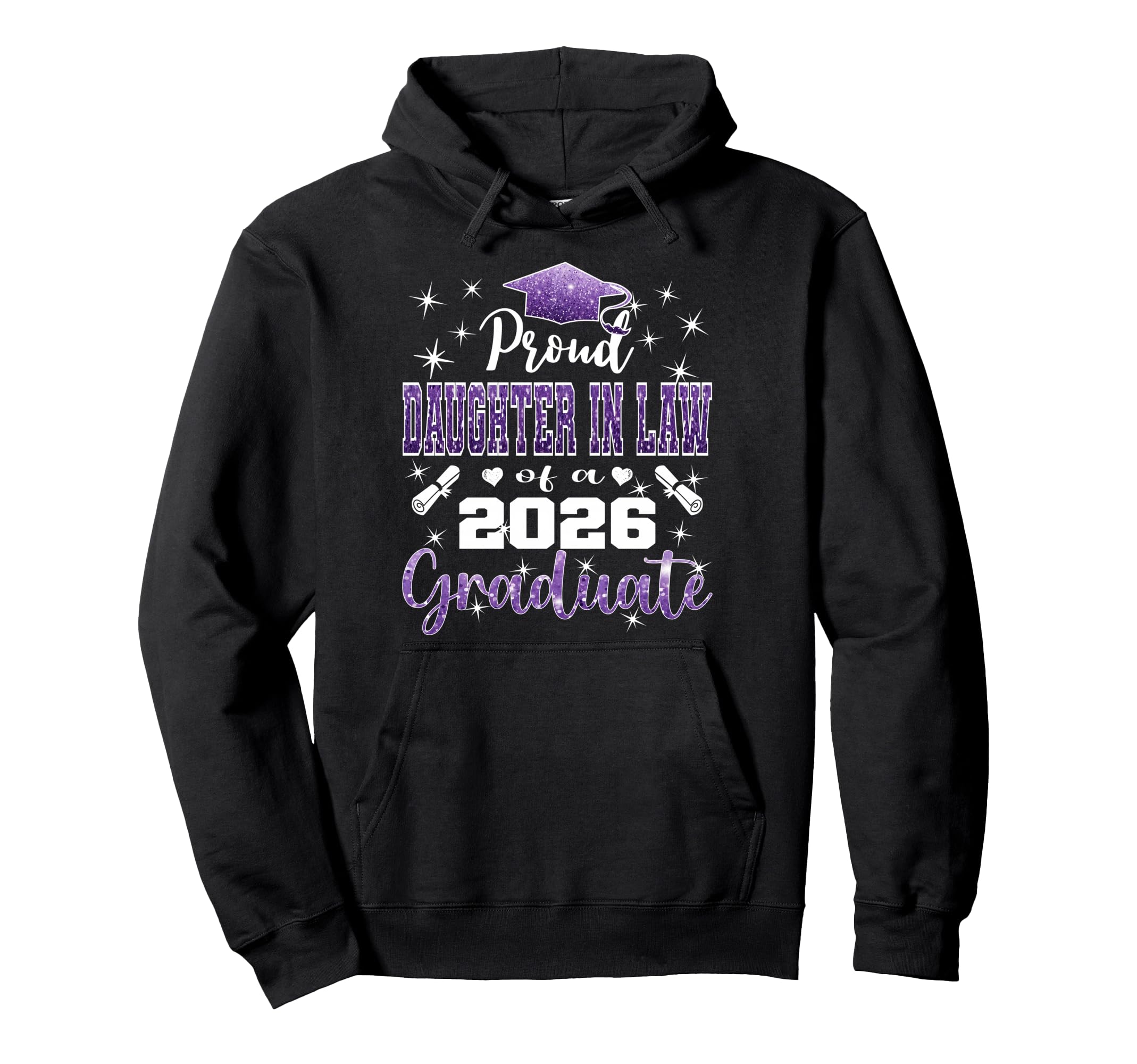 Super Proud Daughter Law 2026 Graduate Hoodie - Novelty Apparel Men Women - T-Shirt, Sweatshirt, Hoodie
