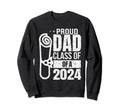 Proud Dad Class 2024 Graduate Funny Sweatshirt - Aesthetic Graphic Unisex - T-Shirt, Sweatshirt, Hoodie