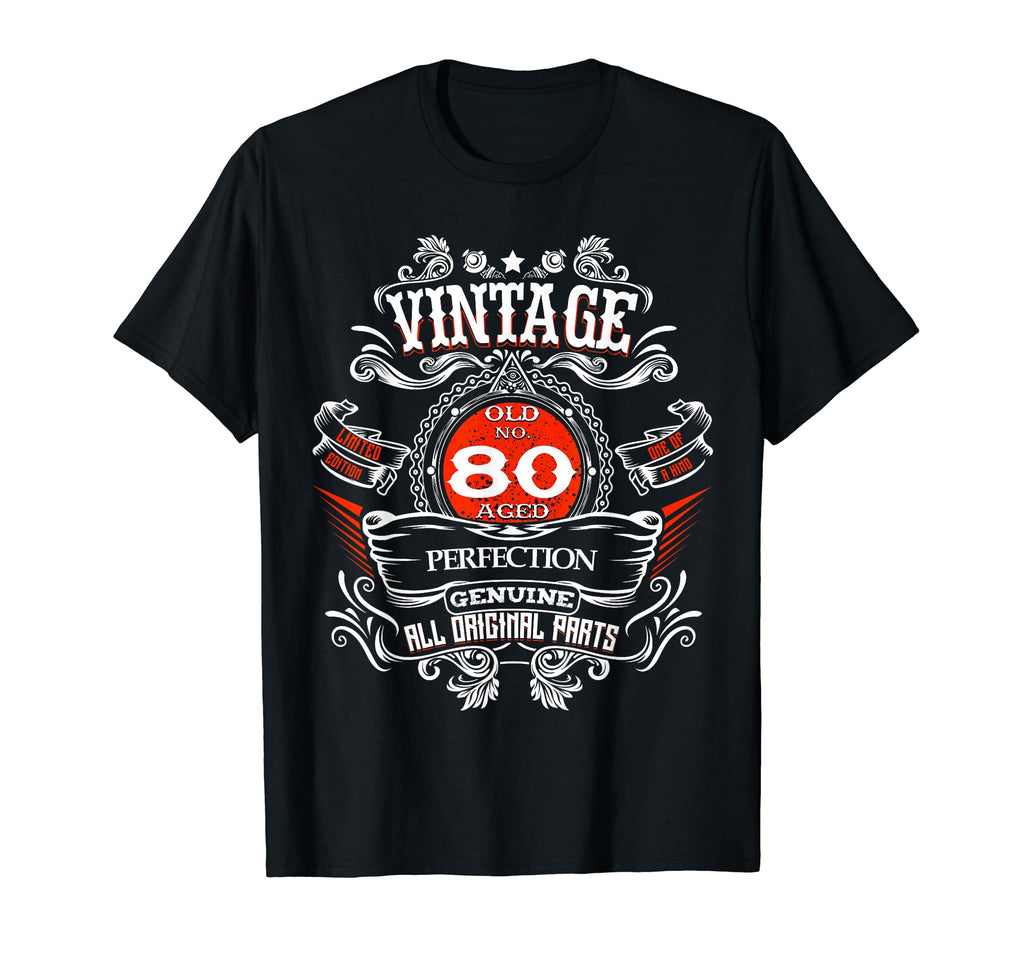 80Th Birthday 1940 80 Years Old Gift T-Shirt - Graphic Print Men Women - T-Shirt, Sweatshirt, Hoodie